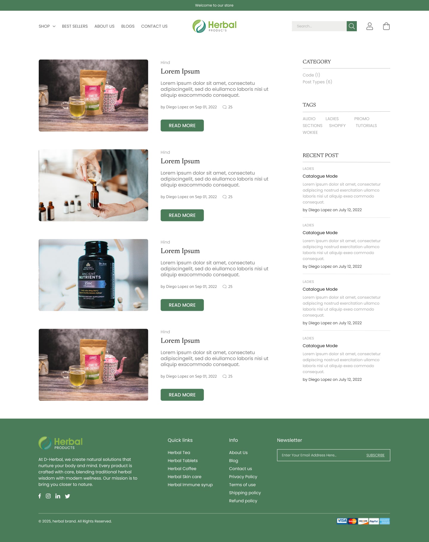 D-Herbal Shopify Theme
