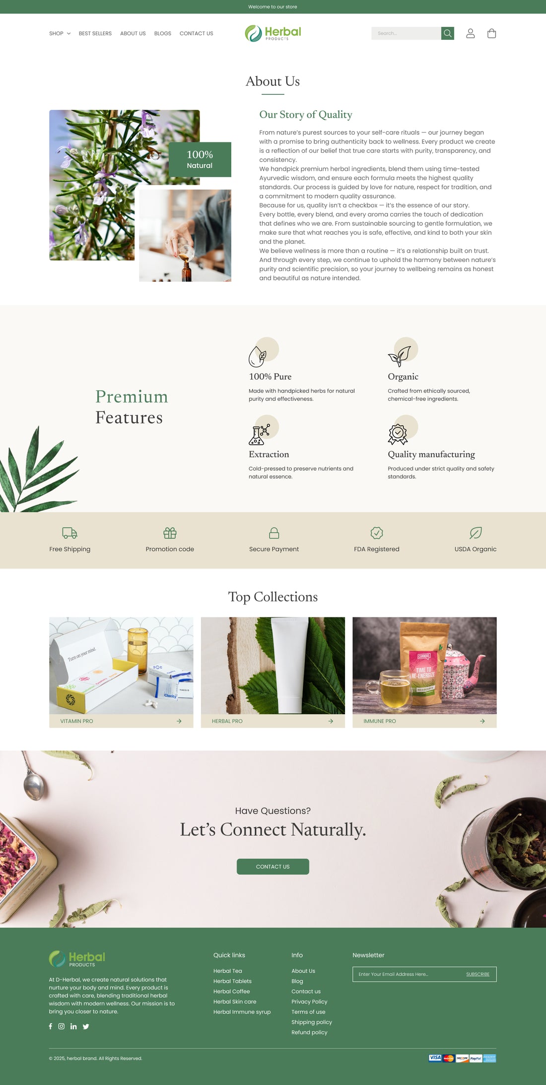 D-Herbal Shopify Theme