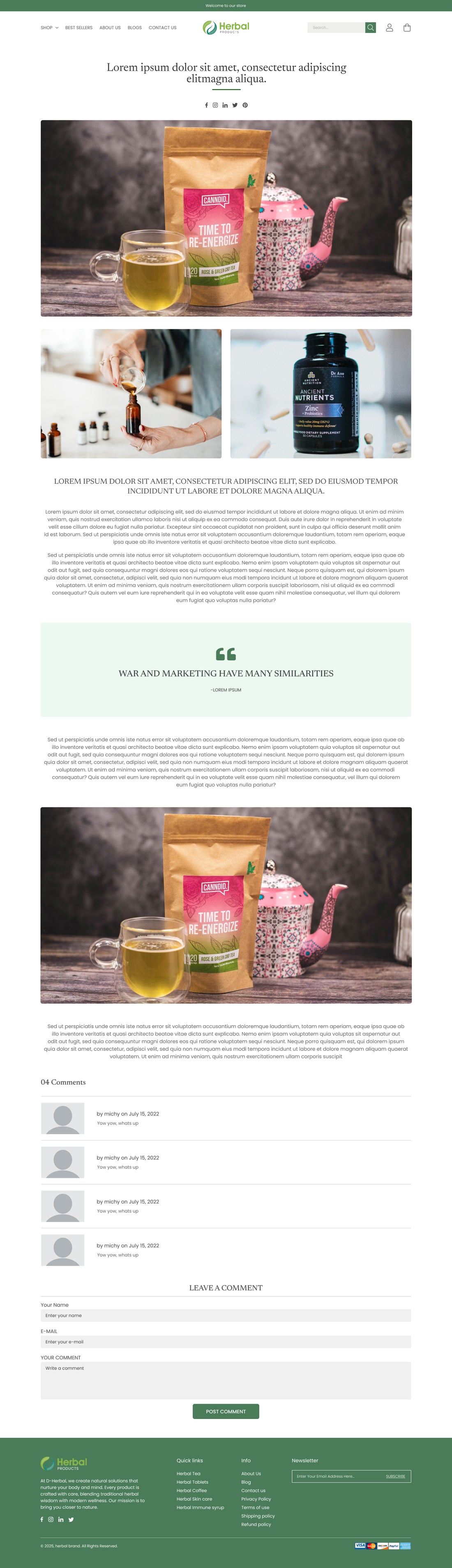 D-Herbal Shopify Theme