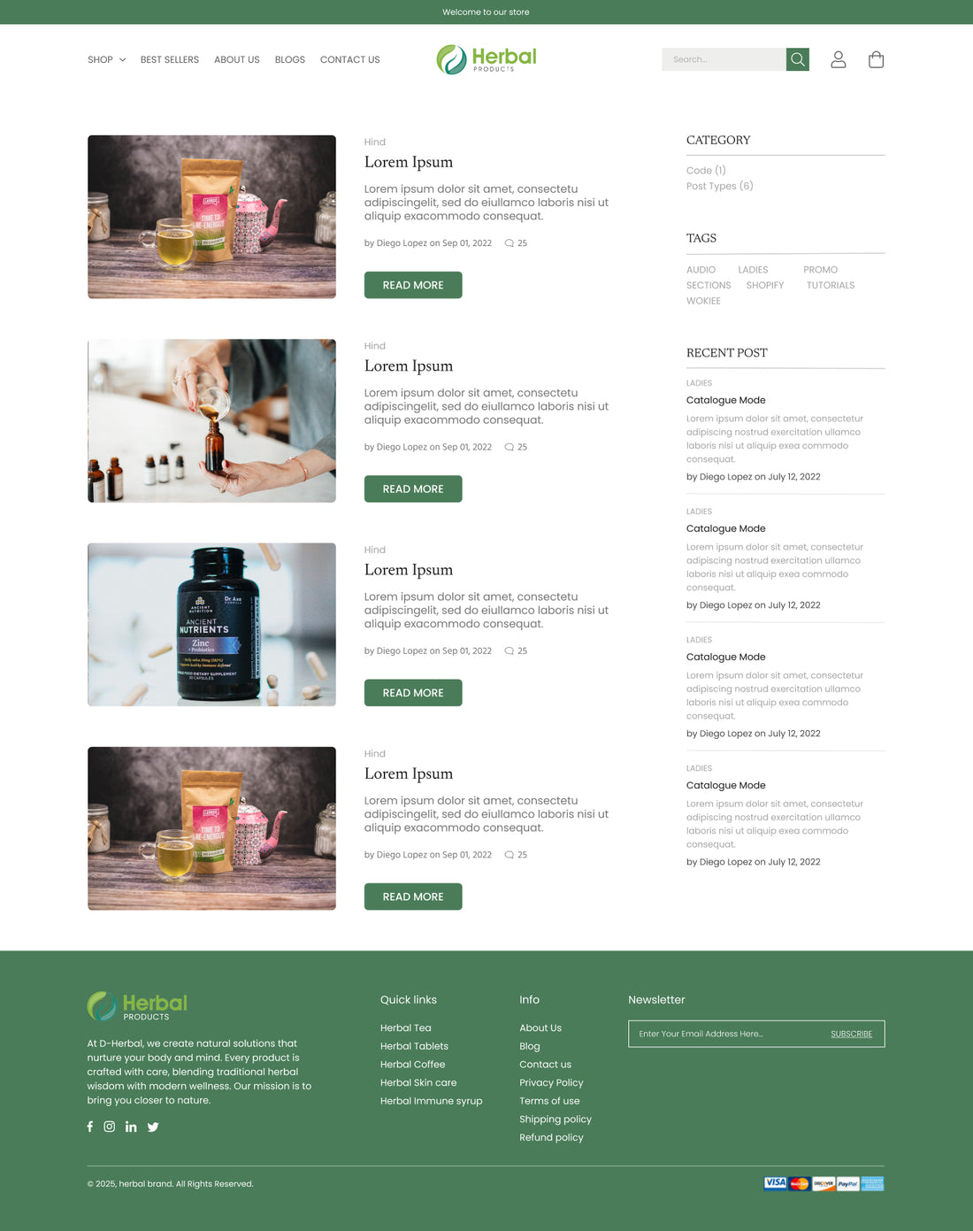 D-Herbal Shopify Theme