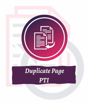 Duplicate Page PTI