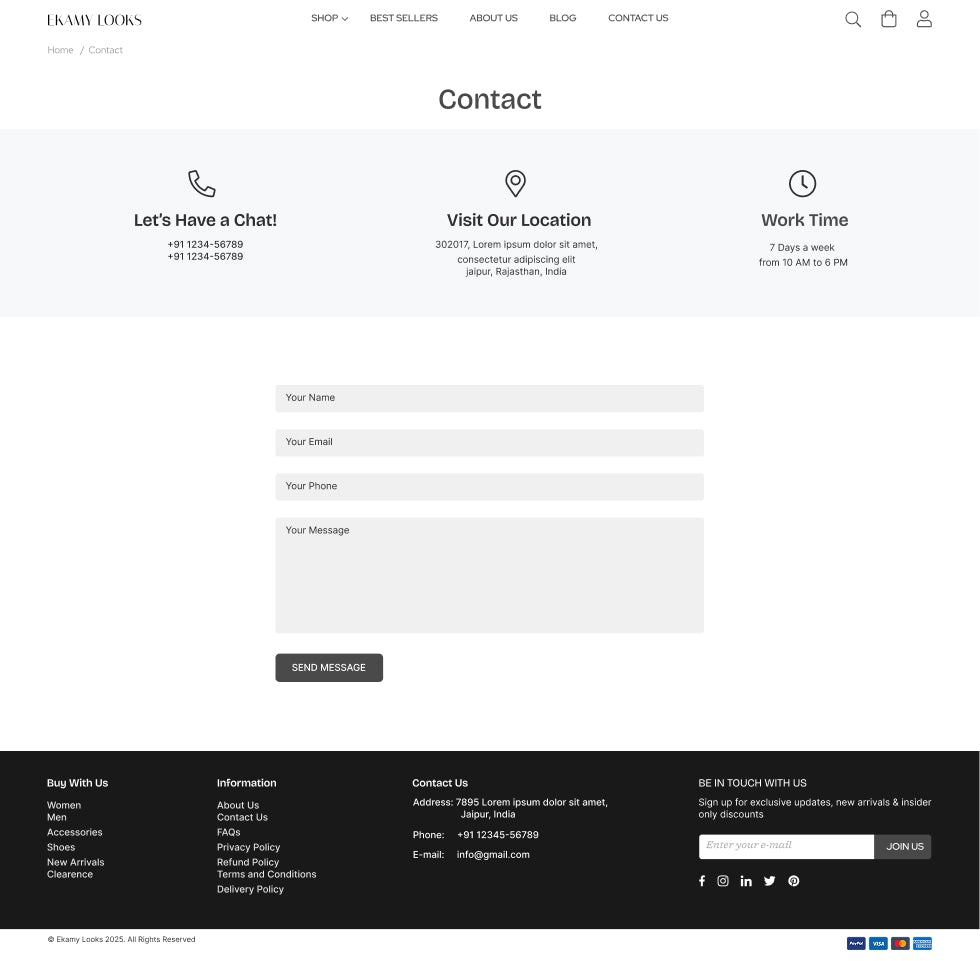 EKAMY LOOKS Shopify Theme