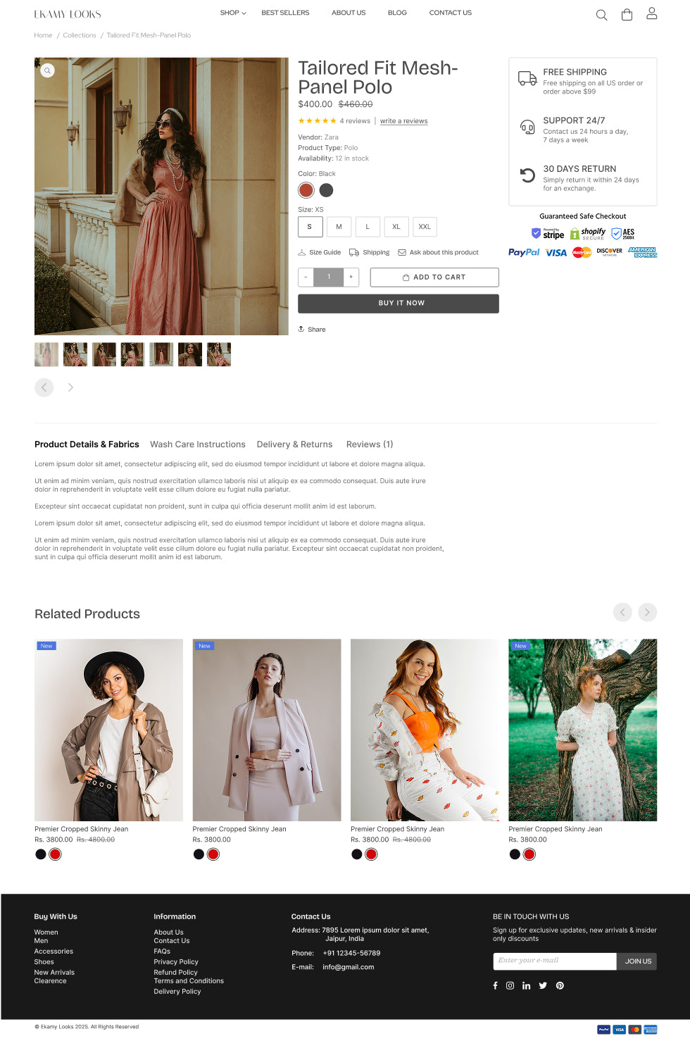 EKAMY LOOKS Shopify Theme